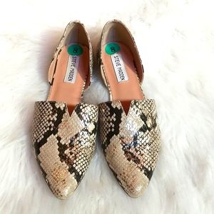 Steve Madden Darian Snake Skin Flats